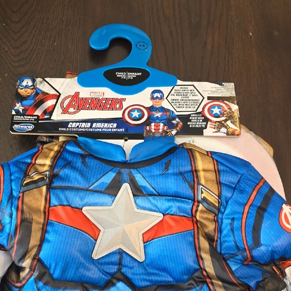 Marvel Captain America Kids Costume - Blue and Red - Picture 1 of 5